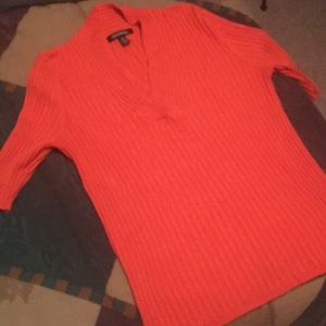 Orange sweater shirt
